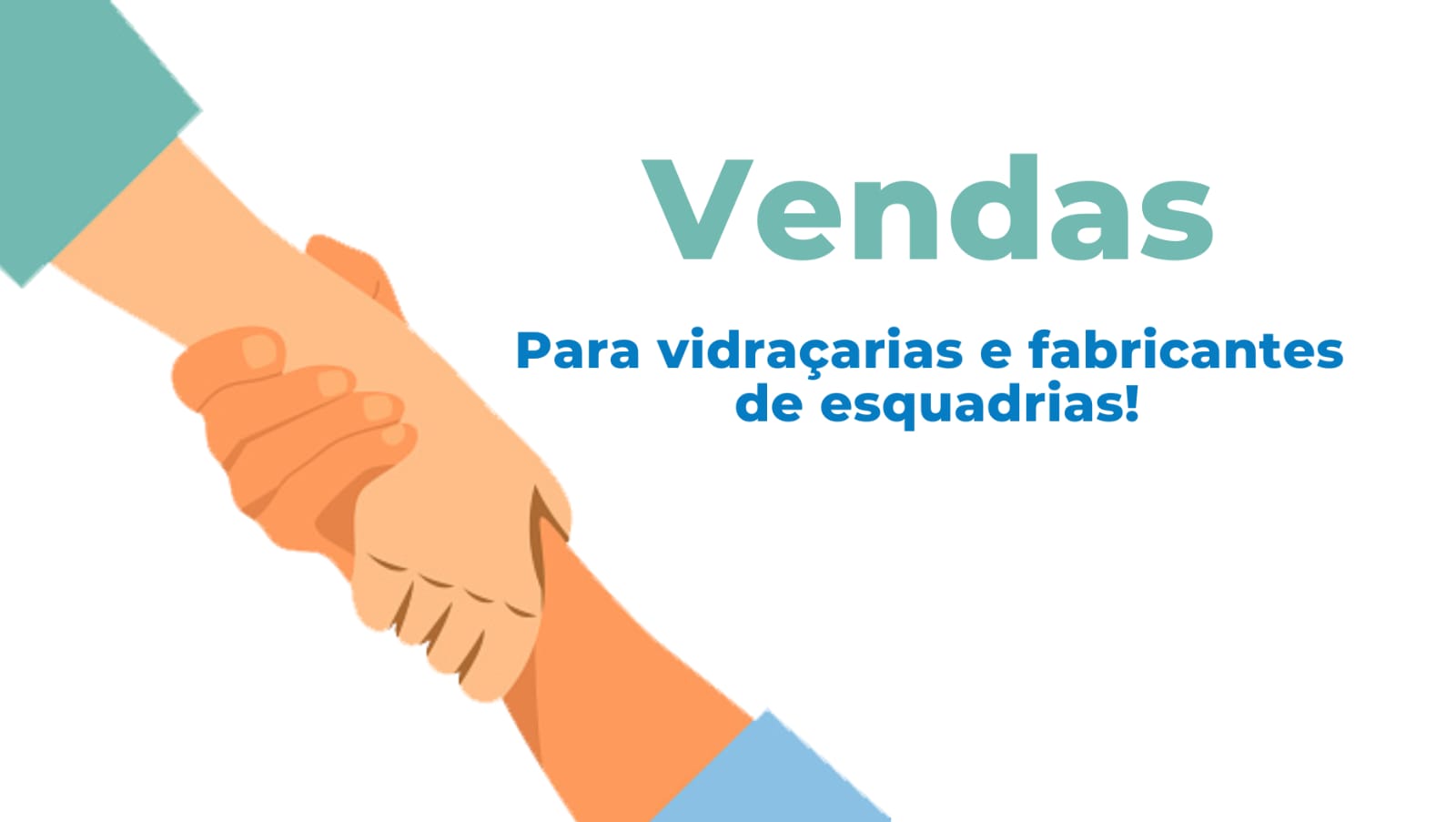 Vendas para vidraçarias e fabricantes de esquadrias